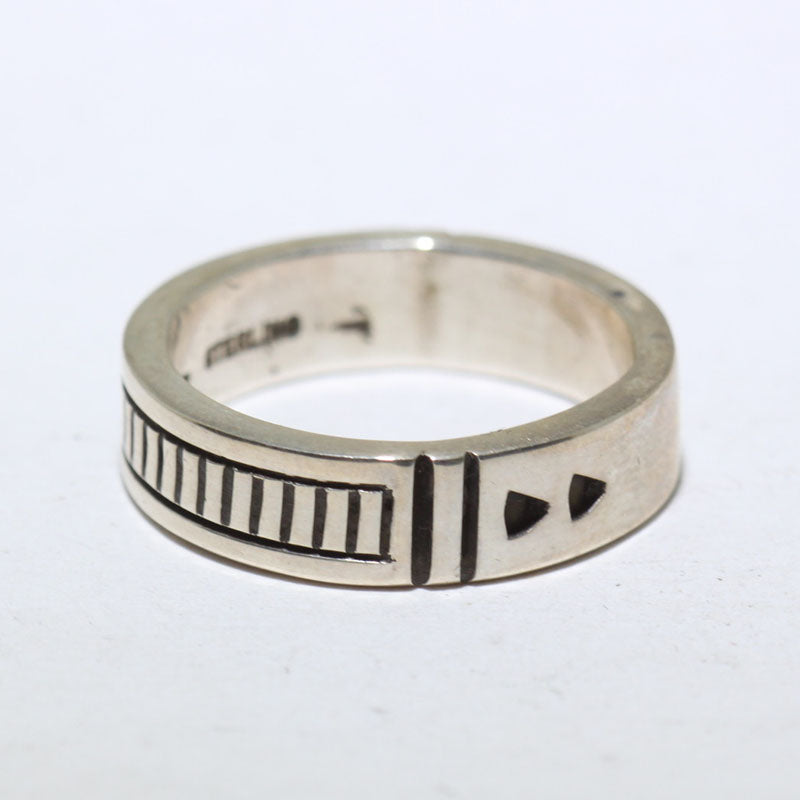 Silver Ring by Lyle Secatero -8.5