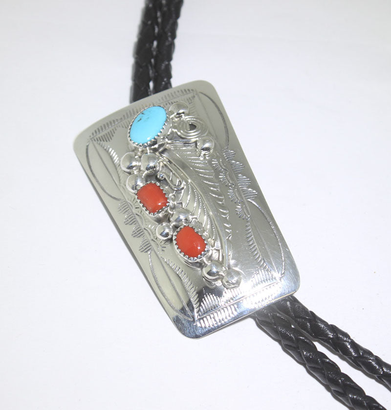 Turq/Coral Bolo by Wilbur Myers