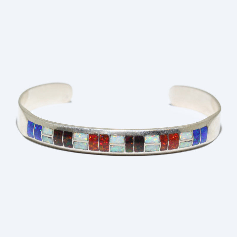 Inlay bracelet by Zuni