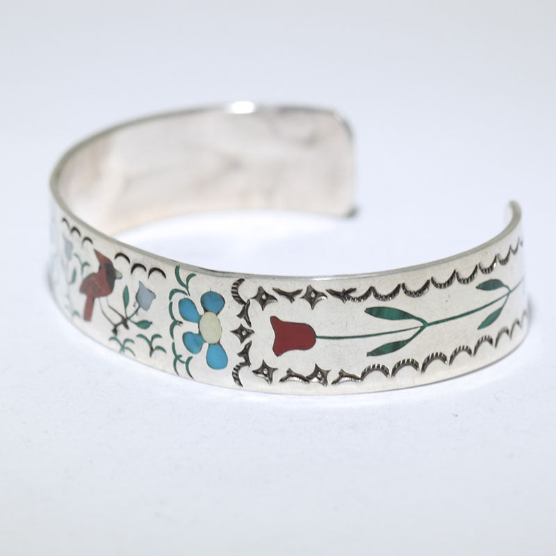 Red Cardinal bird  bracelet by Dennis Edaakie