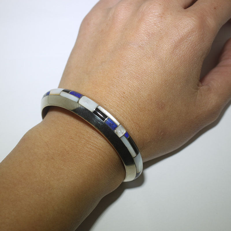 Inlay bracelet by Navajo