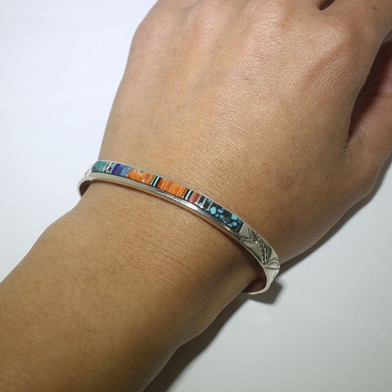 Inlay bracelet by Zuni