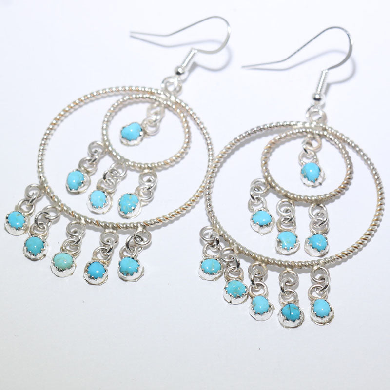 Turquoise Earrings by Navajo