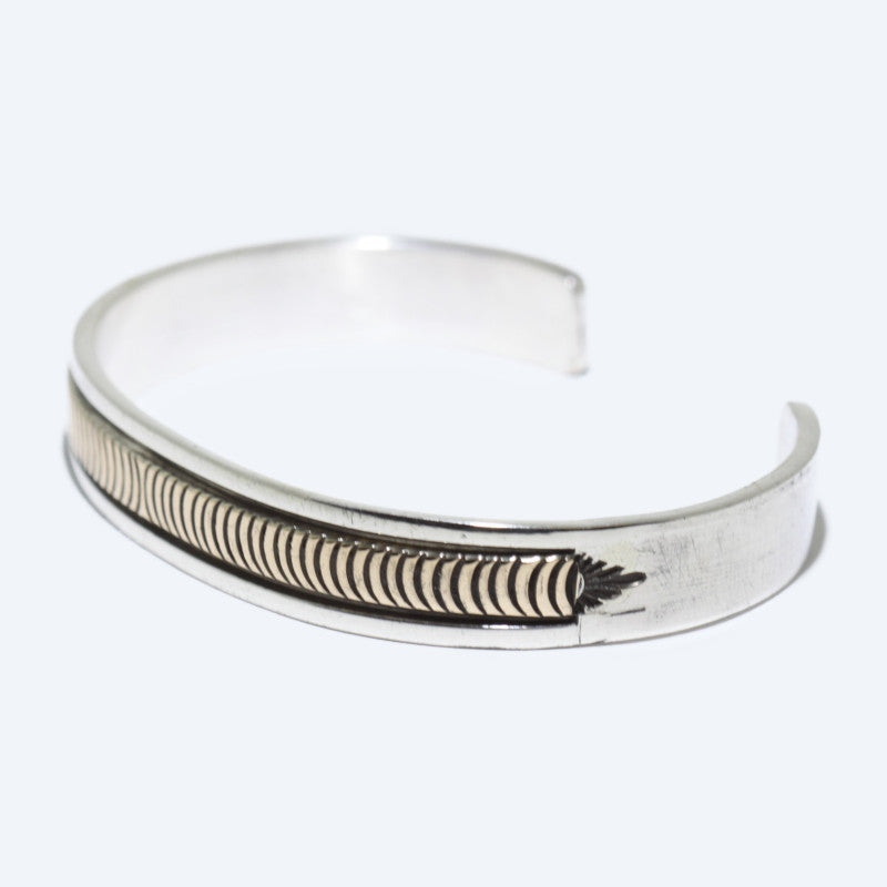 14K & Silver Bracelet by Bruce Morgan (0.37")