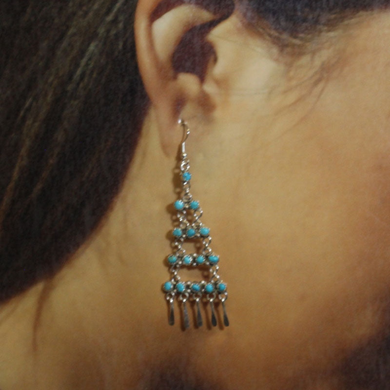 Turquoise Earrings by Navajo