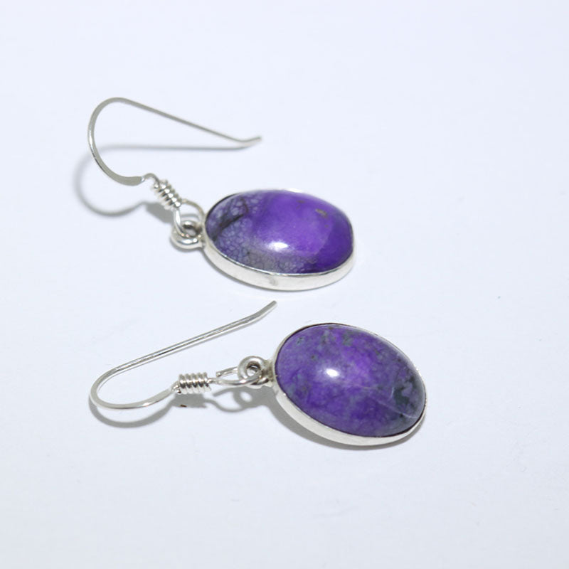 Sugilite Earrings by Navajo
