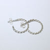 Silver Hoop Earrings by Navajo