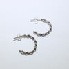 Silver Hoop Earrings by Navajo
