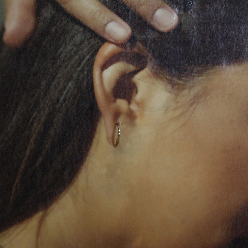 Silver Hoop Earrings by Navajo