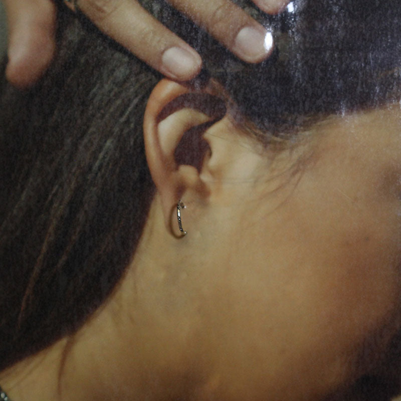 Silver Hoop Earrings by Navajo
