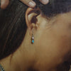 Pink Coral/Turquoise Earrings by Navajo