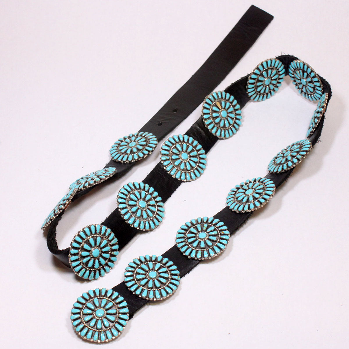 Zeita Begay Cluster concho belt