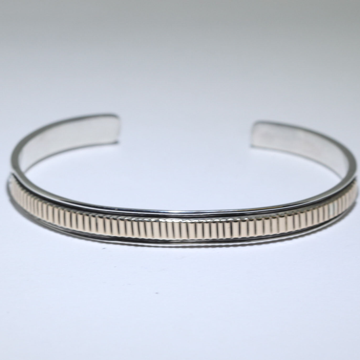 14K & Silver Bracelet by Bruce Morgan (0.20")