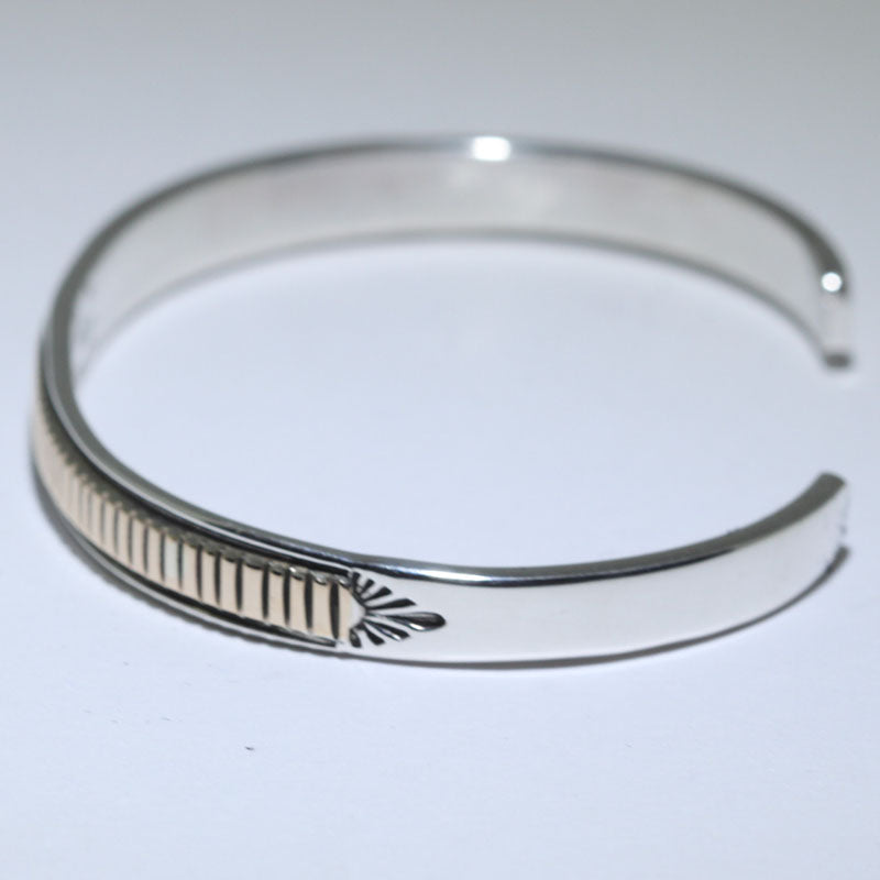 14K & Silver Bracelet by Bruce Morgan (0.20")