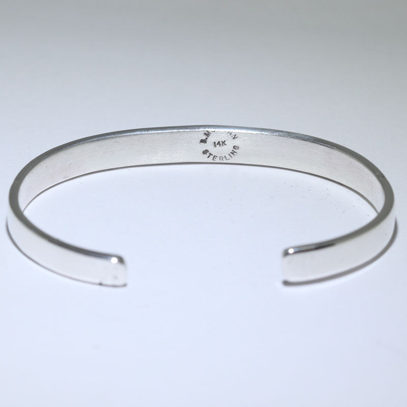 14K & Silver Bracelet by Bruce Morgan (0.20")