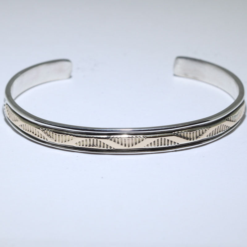 14K & Silver Bracelet by Bruce Morgan (0.20")