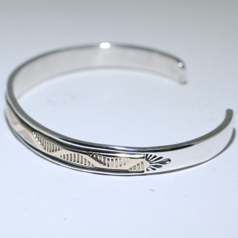 14K & Silver Bracelet by Bruce Morgan (0.20")