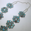 Mix Turqouise Squash Blossom Necklace