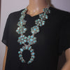 Mix Turqouise Squash Blossom Necklace