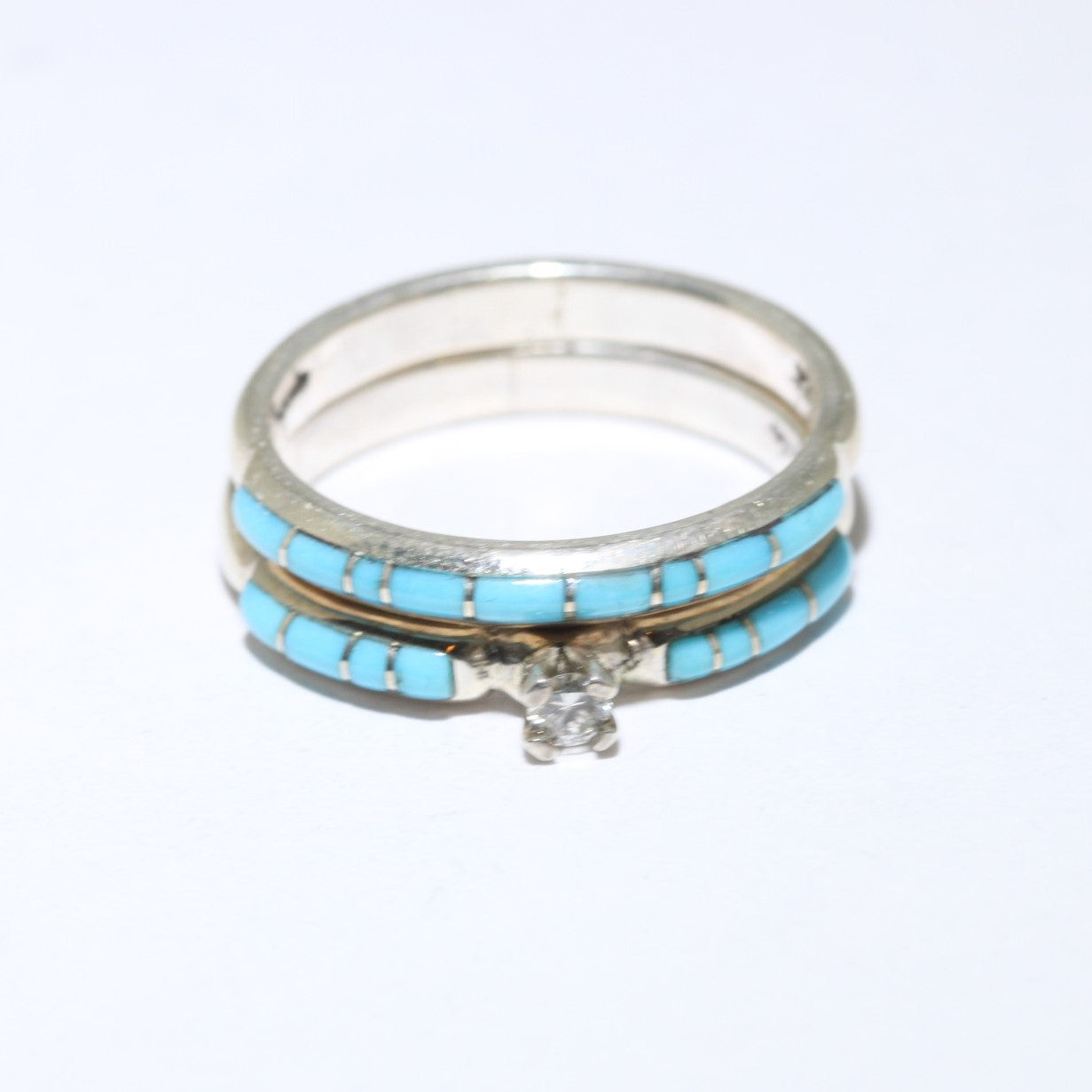 Inlay Zuni ring Size 7.5