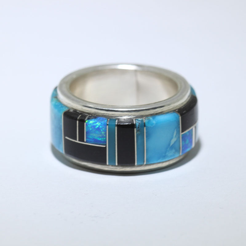 Inlay Ring by Navajo size 10
