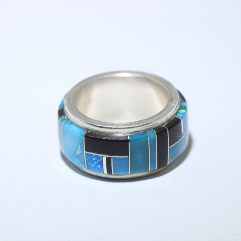 Inlay Ring by Navajo size 10
