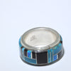 Inlay Ring by Navajo size 10
