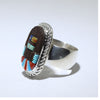 Long Hair Kachina Ring by Wilbert Manning size 10