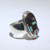 Long Hair Kachina Ring by Wilbert Manning size 10