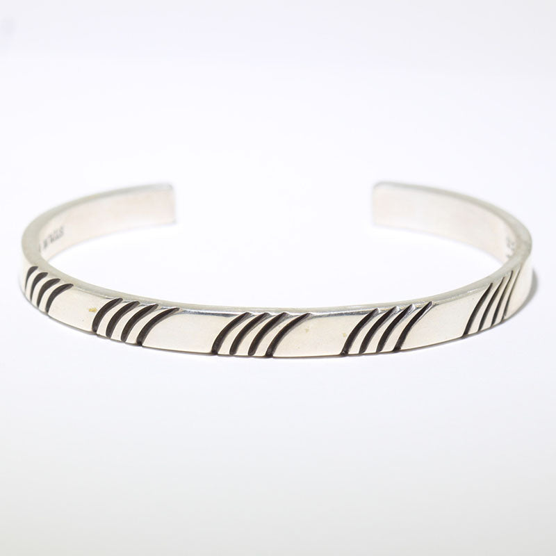 Silver Bracelet by Steve Yellowhorse 5-3/4"
