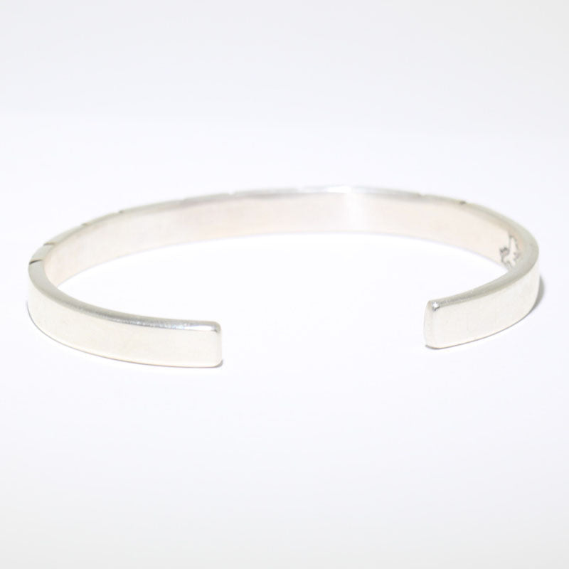 Silver Bracelet by Steve Yellowhorse 5-3/4"