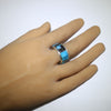 Inlay Ring by Navajo size 10