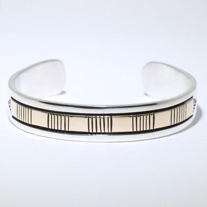 14K/Silver Bracelet by Bruce Morgan 5-3/4