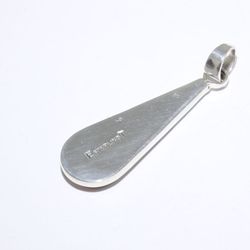 Micro Inlay pendant by Erwin Tsosie