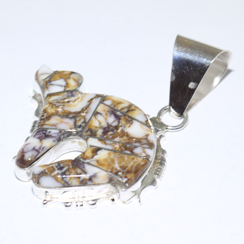 Inlay Bear Pendant by Steve Francisco
