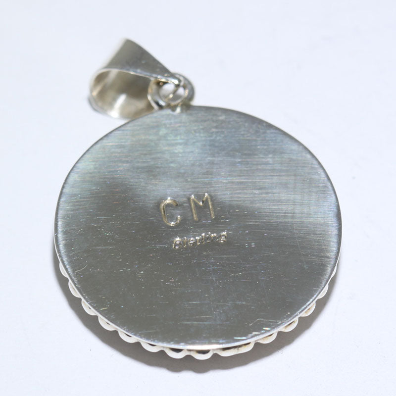 Inlay Pendant by Curtis Manygoats