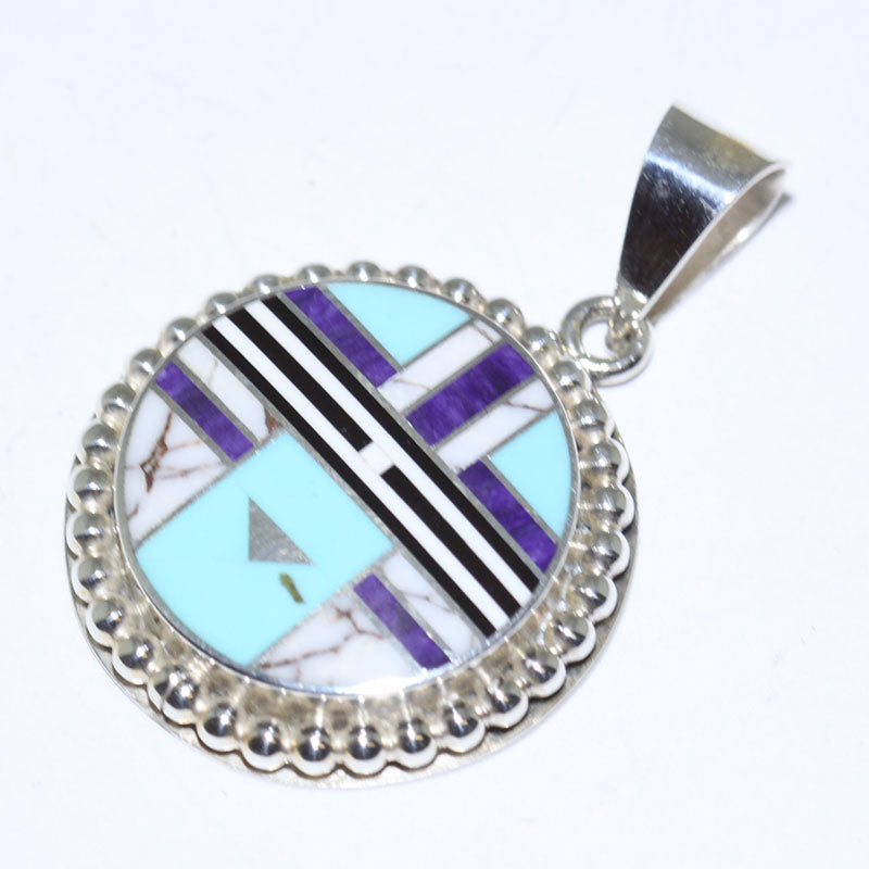 Inlay Pendant by Curtis Manygoats