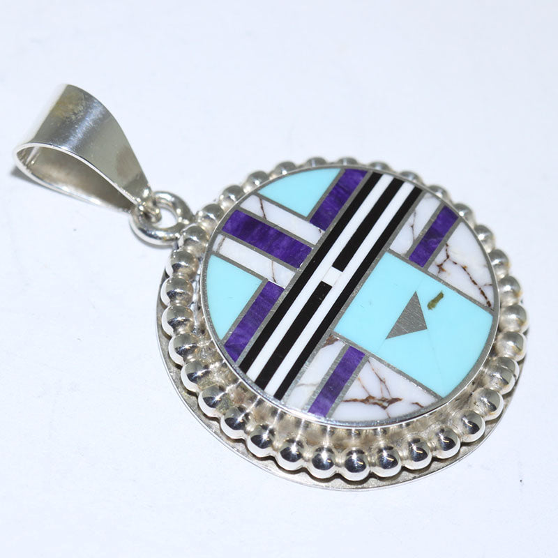 Inlay Pendant by Curtis Manygoats