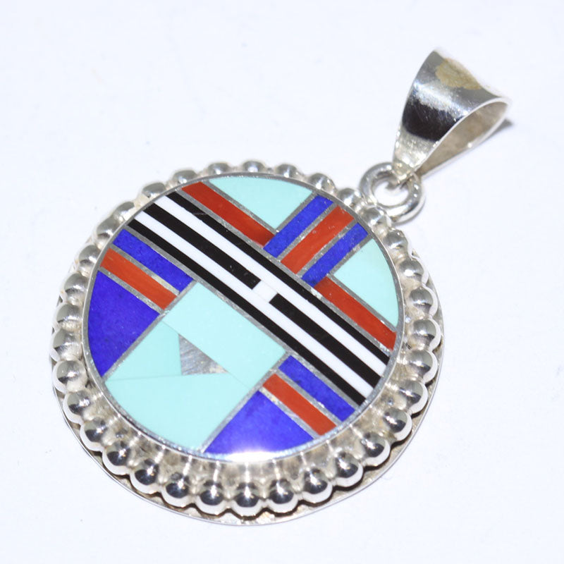 Inlay Pendant by Curtis Manygoats