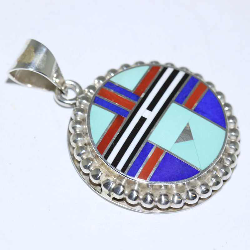 Inlay Pendant by Curtis Manygoats