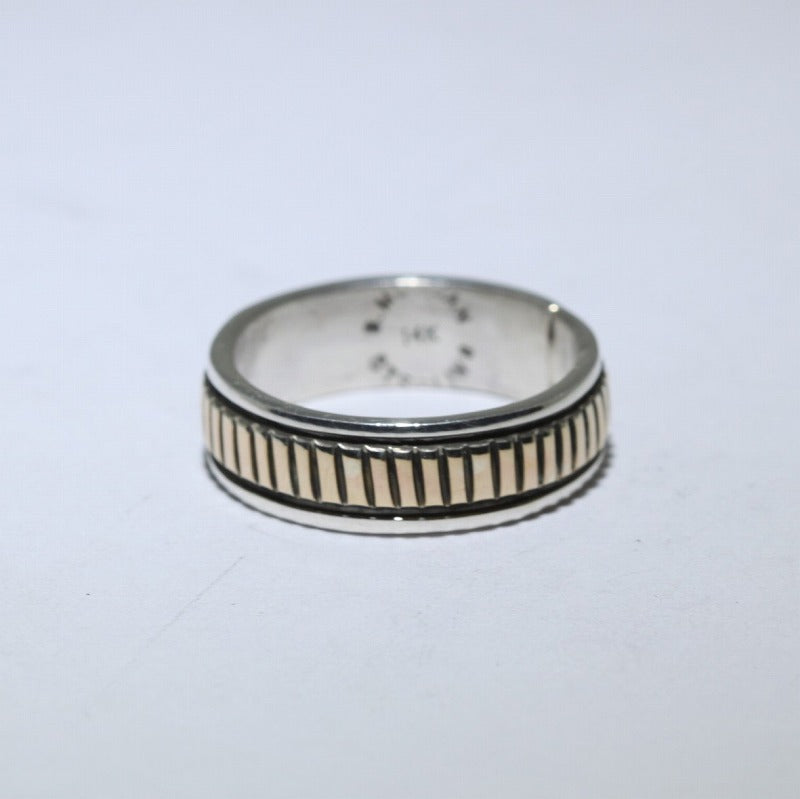 14K & Silver Ring by Bruce Morgan