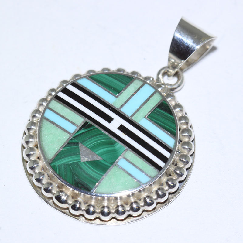 Inlay Pendant by Curtis Manygoats
