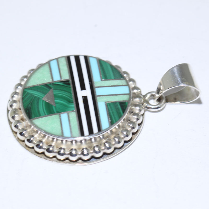 Inlay Pendant by Curtis Manygoats
