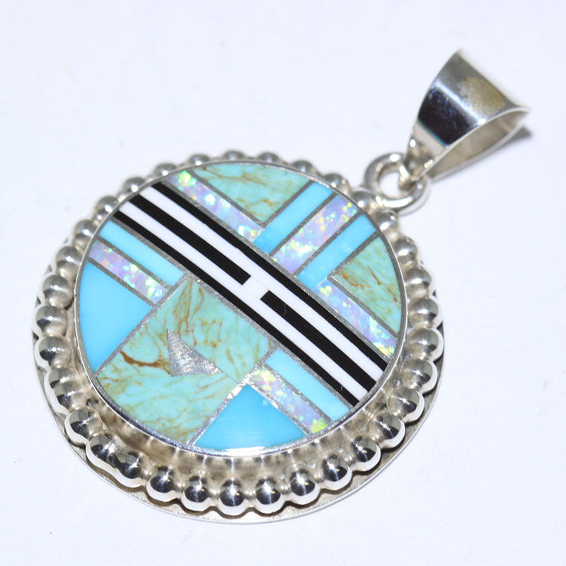 Inlay Pendant by Curtis Manygoats