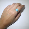 Sleeping Beauty silver ring size 7