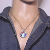 Inlay Pendant by Curtis Manygoats