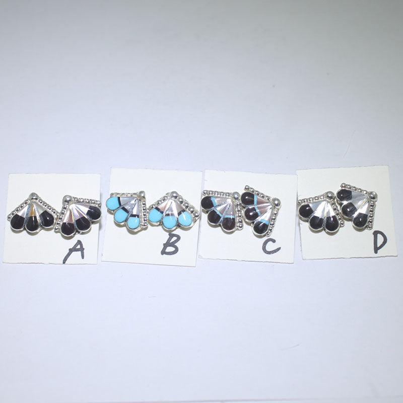 Inlay earrings by zuni
