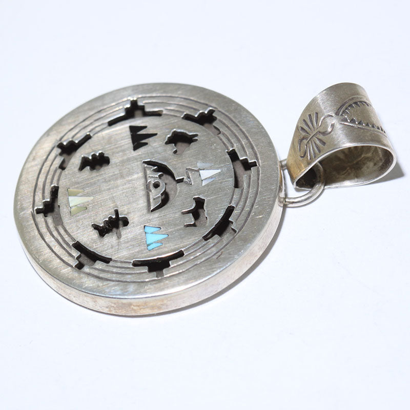 Silver Pendant by Jeff James Jr. – Gallup Trading