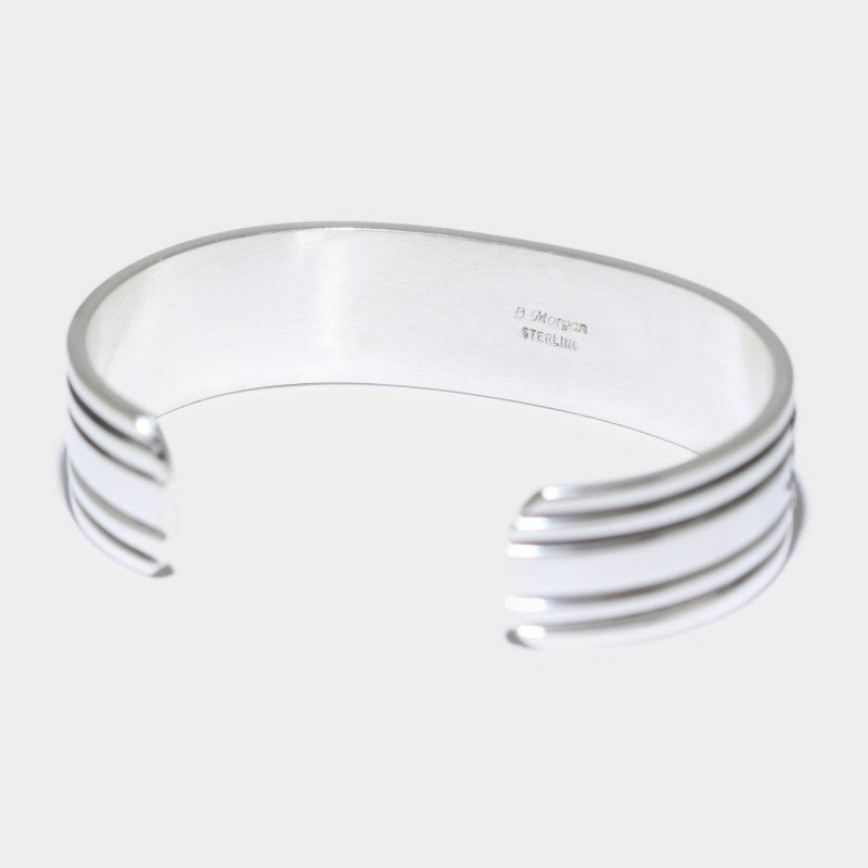 Silver Bracelet by Bruce Morgan 5-1/4inch