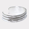Silver Bracelet by Bruce Morgan 5-1/4inch